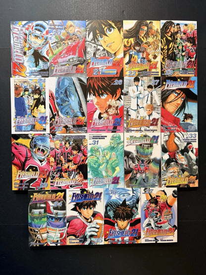 Eyeshield 21 Manga Volumes 1-37 Brand New English Authentic Viz Media Complete