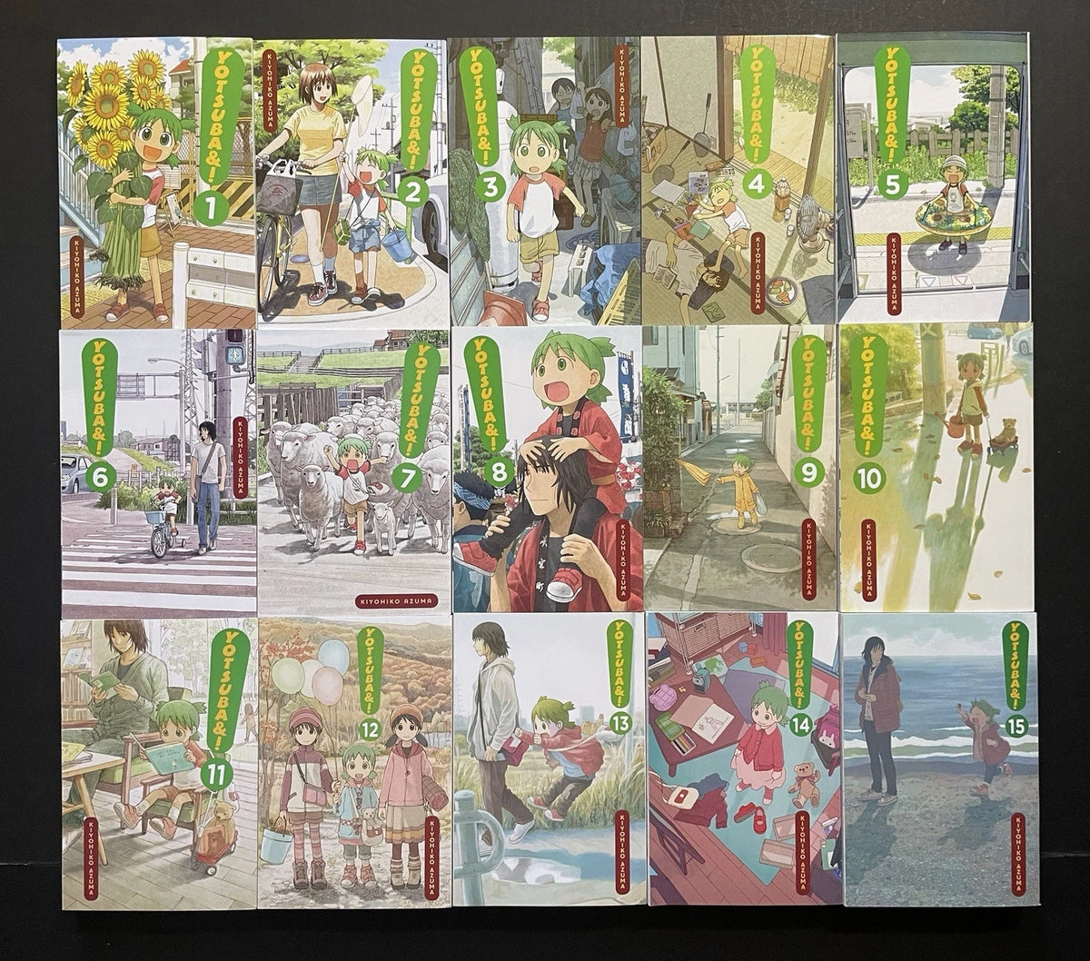 Yotsuba&amp;! Manga Volumes 1-15 Brand New English Authentic Yen Press