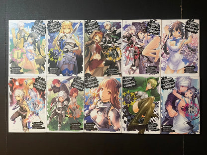 Is it Wrong to Try to Pick Up Girls in a Dungeon? Manga Volumes 1-10 English New