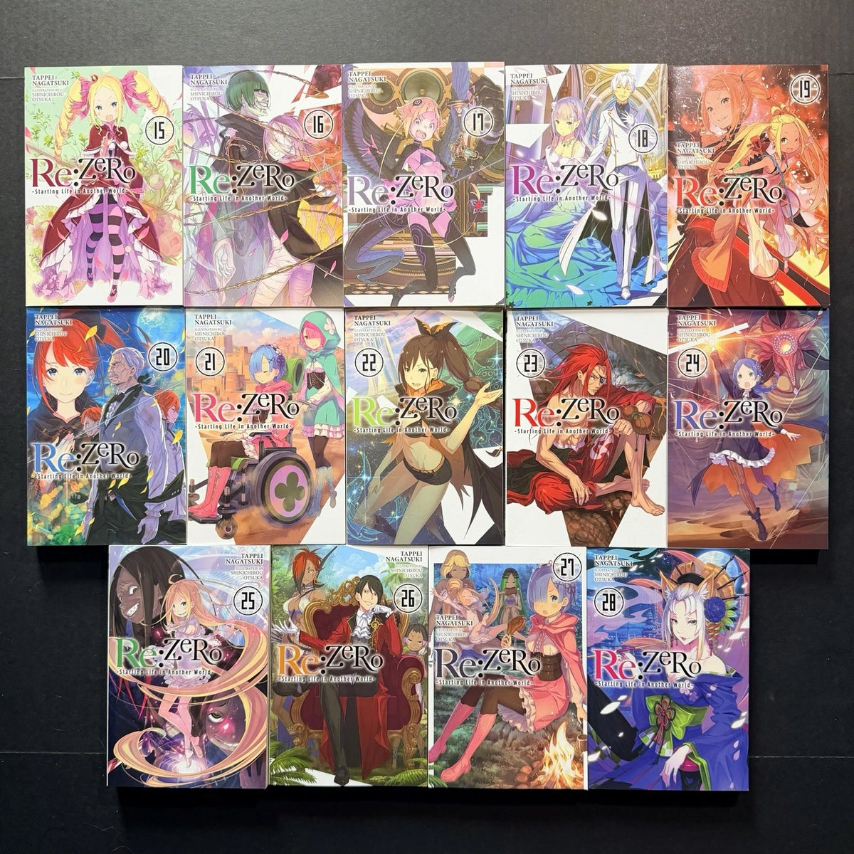 Re:Zero Light Novel Volumes 1-28 Brand New English US Authentic Yen Press