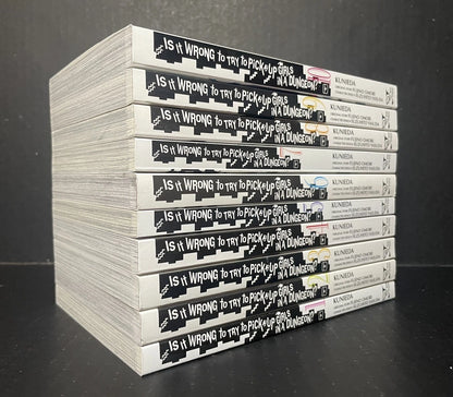 Is it Wrong to Try to Pick Up Girls in a Dungeon? Manga Volumes 1-10 English New