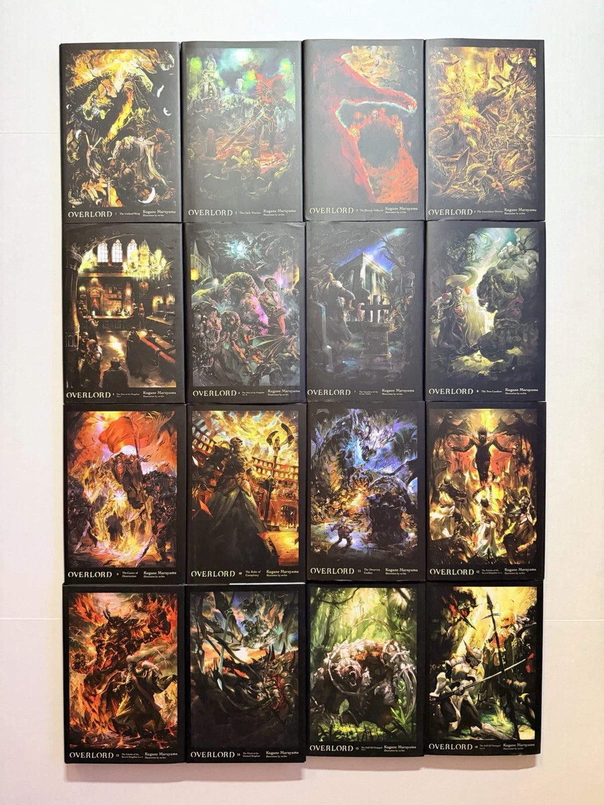 Overlord Light Novel Volumes 1-16 Brand New English US Authentic Complete Set