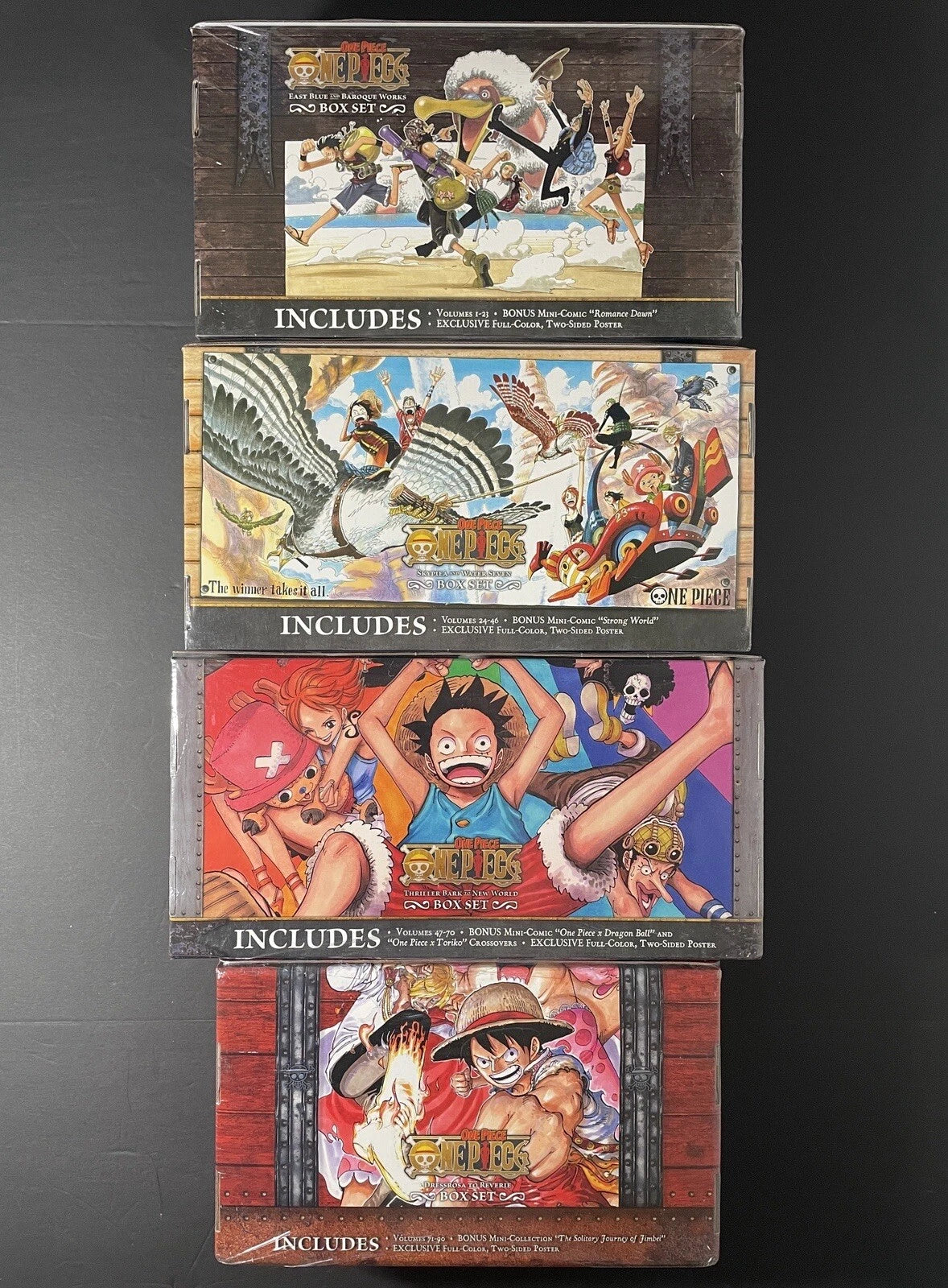One Piece Manga Box Sets 1-4 English New Sealed US Authentic Viz Media