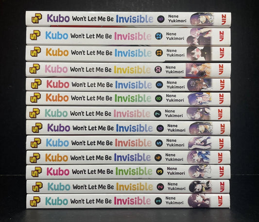 Kubo Won’t Let Me Be Invisible Manga Volumes 1-12 Brand New English Viz Media