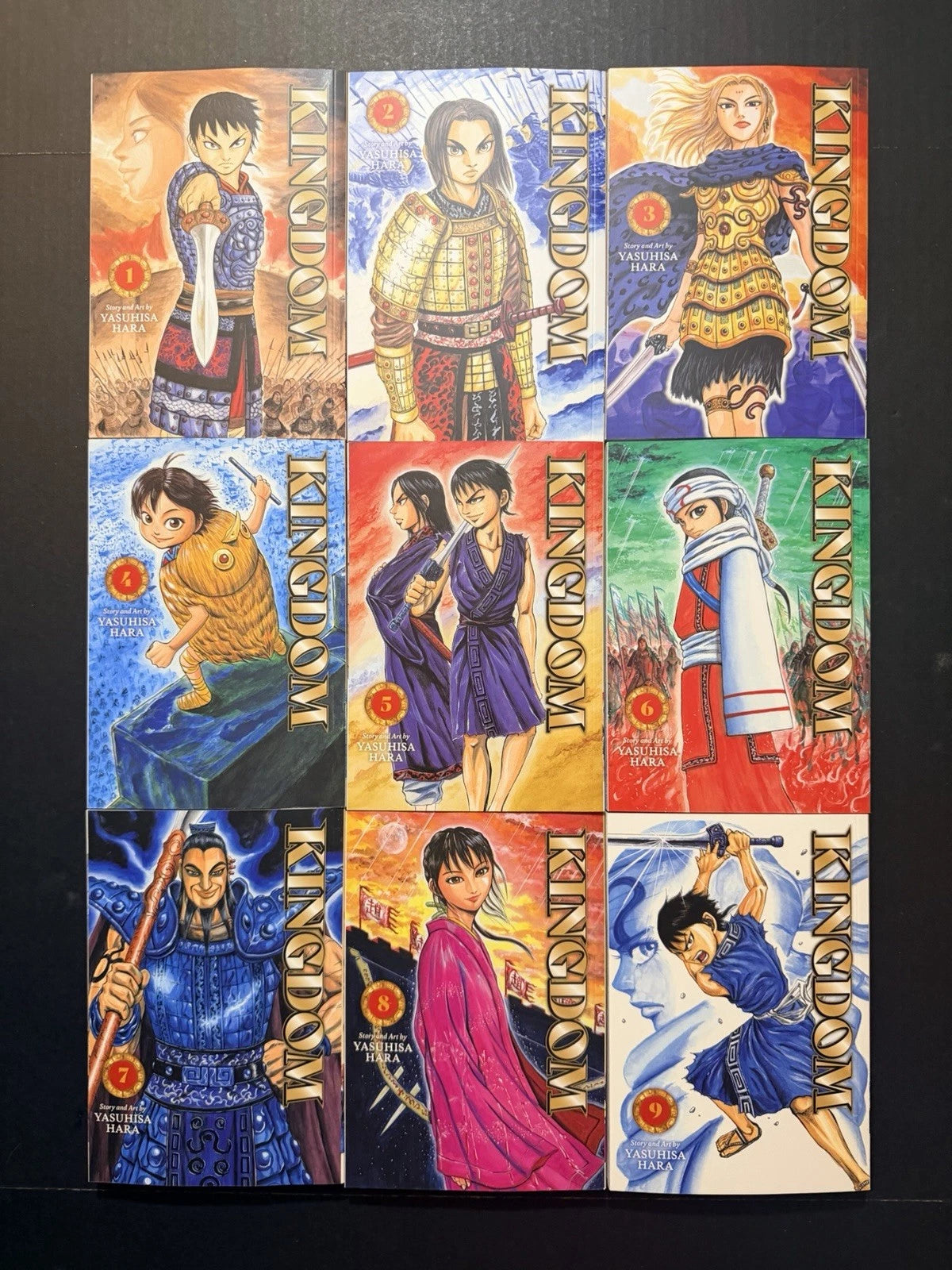 Kingdom Manga Volumes 1-9 Brand New English US Authentic Viz Media Yasuhisa Hara