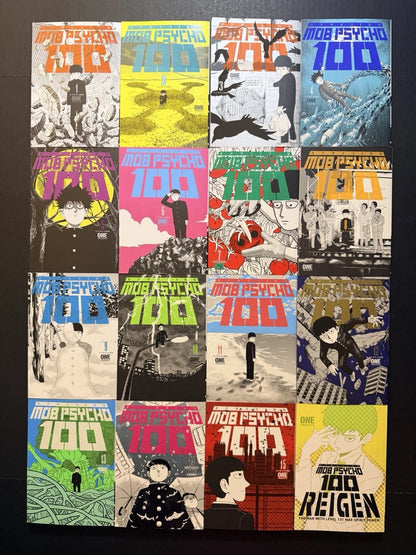 Mob Psycho 100 Manga Volumes 1-15 + Reigen New English Authentic Dark Horse