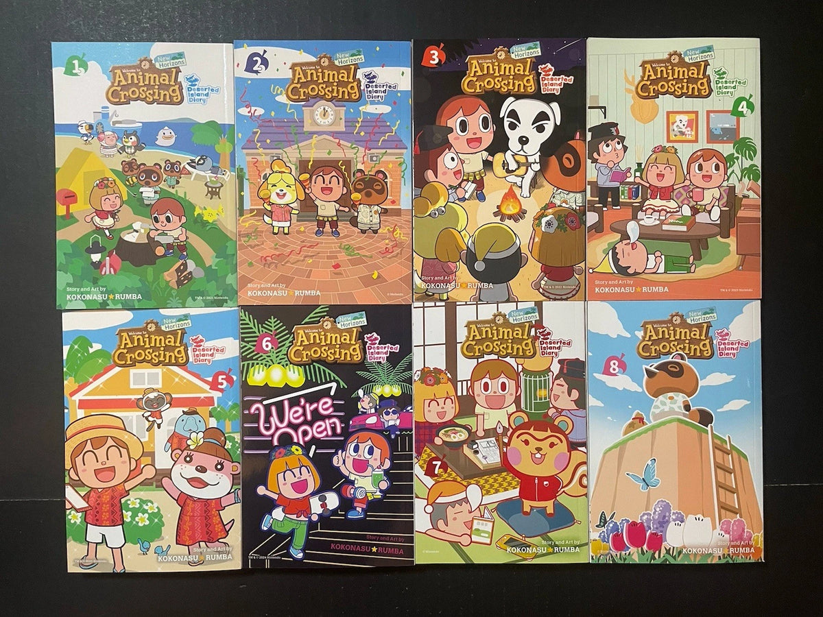 Animal Crossing New Horizons Manga Volumes 1-8 English Brand New US Authentic