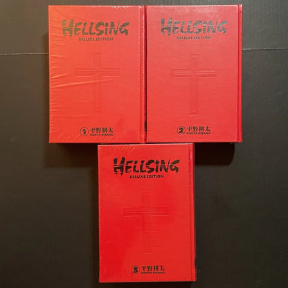 Hellsing Deluxe Edition Manga Hardcover Volumes 1-3 New Sealed English Authentic