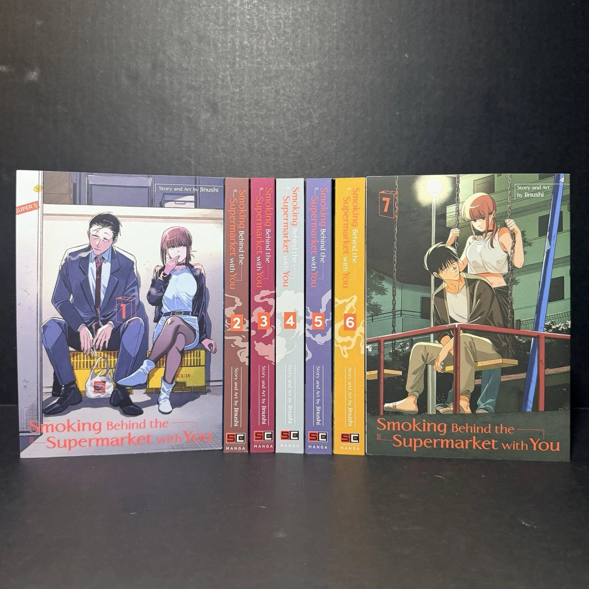 Smoking Behind the Supermarket with You Manga Volumes 1-7 English Authentic