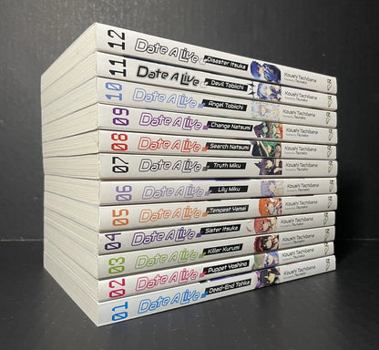 Date A Live Light Novel Volumes 1-12 Brand New Complete Set English Yen Press