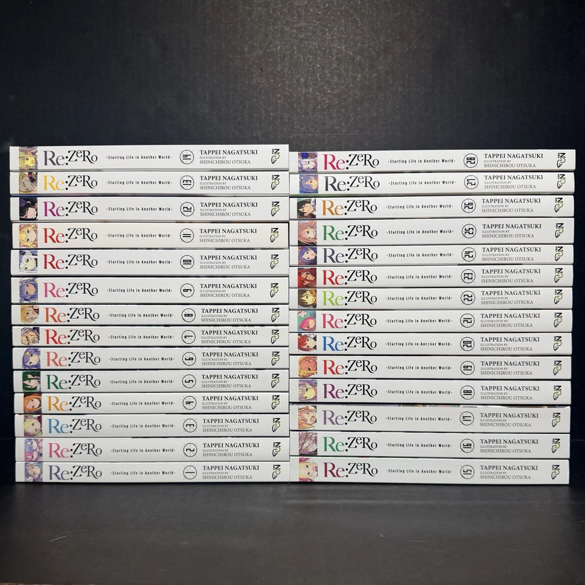 Re:Zero Light Novel Volumes 1-28 Brand New English US Authentic Yen Press