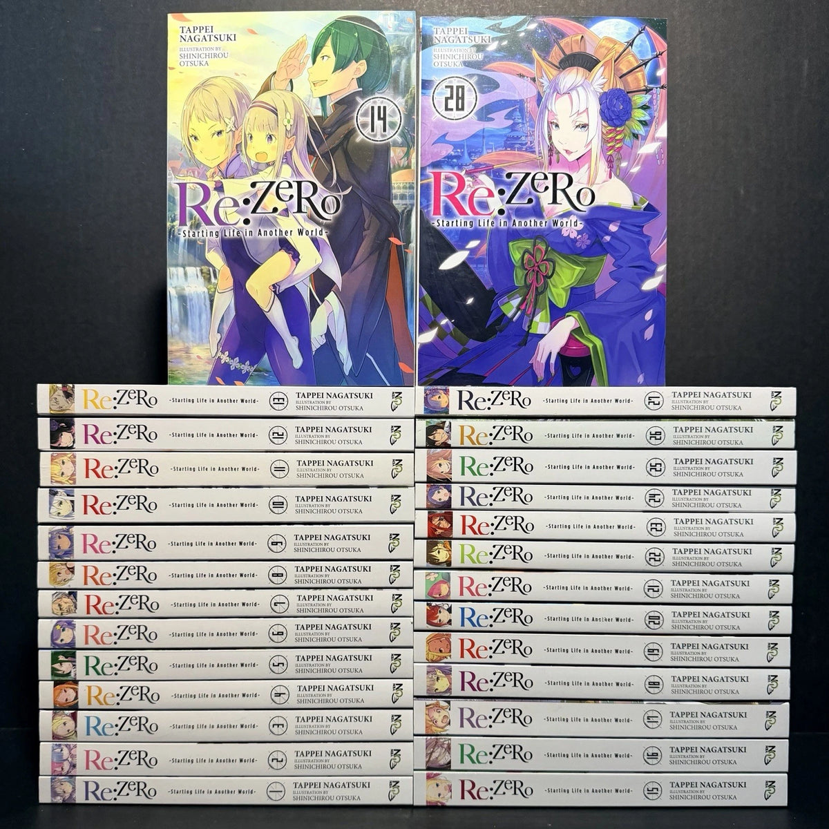 Re:Zero Light Novel Volumes 1-28 Brand New English US Authentic Yen Press