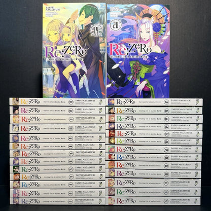 Re:Zero Light Novel Volumes 1-28 Brand New English US Authentic Yen Press