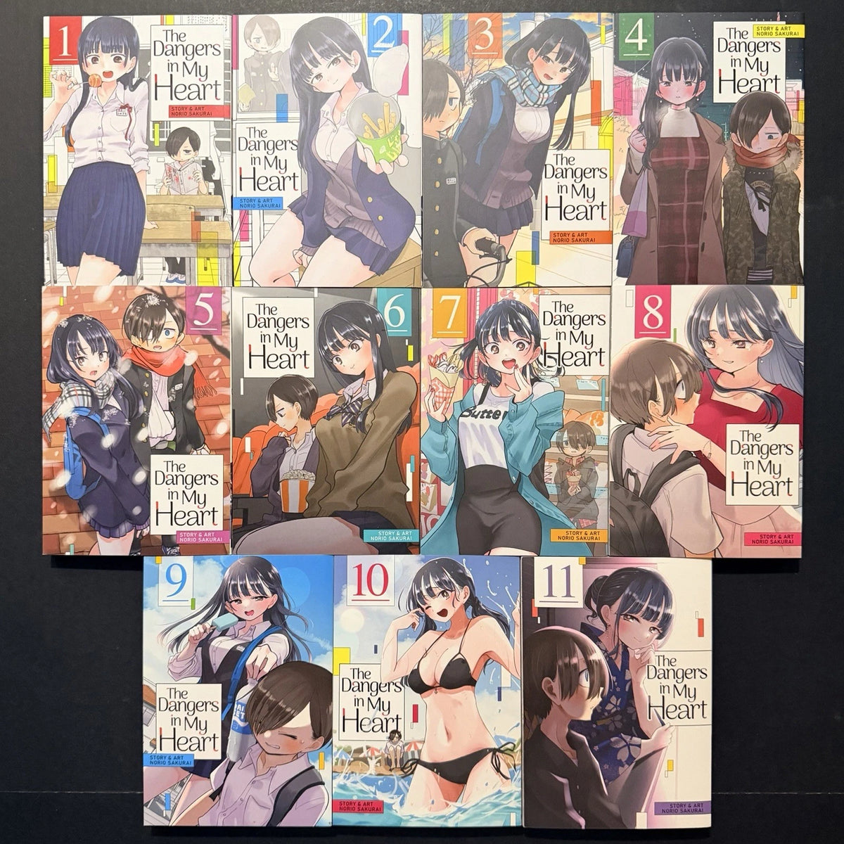 The Dangers in My Heart Manga Volumes 1-11 English Brand New US Authentic