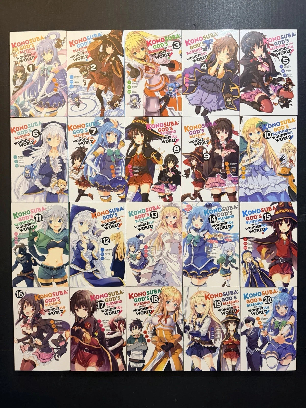 Konosuba Manga Volumes 1-20 Brand New English US Authentic Yen Press