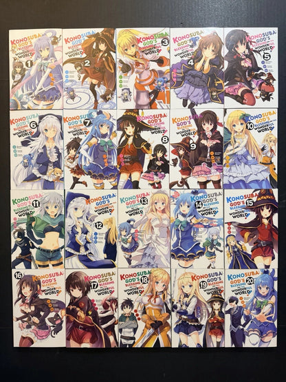 Konosuba Manga Volumes 1-20 Brand New English US Authentic Yen Press