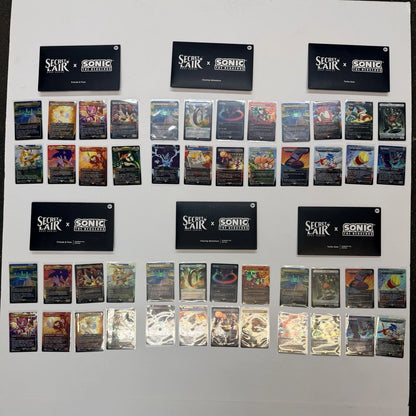 MTG Secret Lair Drop Sonic the Hedgehog Rainbow Foil + Non Foil Complete Opened