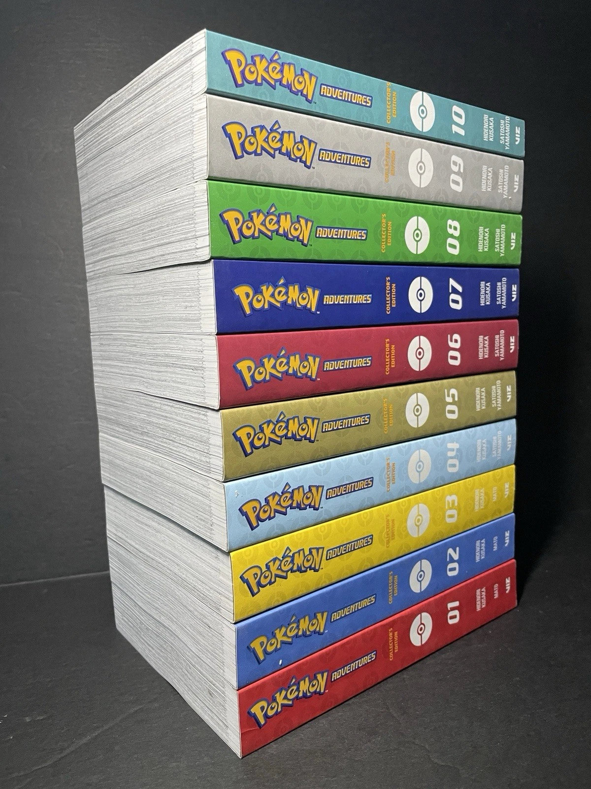 Pokémon Adventures Collector’s Edition Manga Volumes 1-10 Brand New Authentic