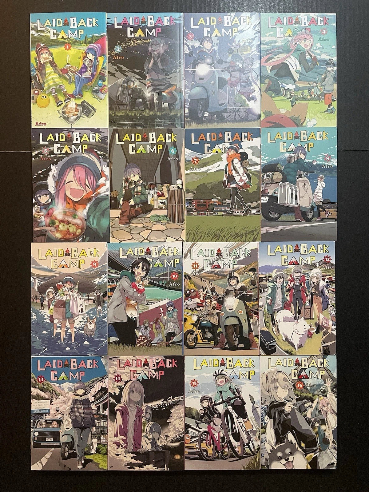 Laid-Back Camp Manga Volumes 1-16 Brand New English US Authentic