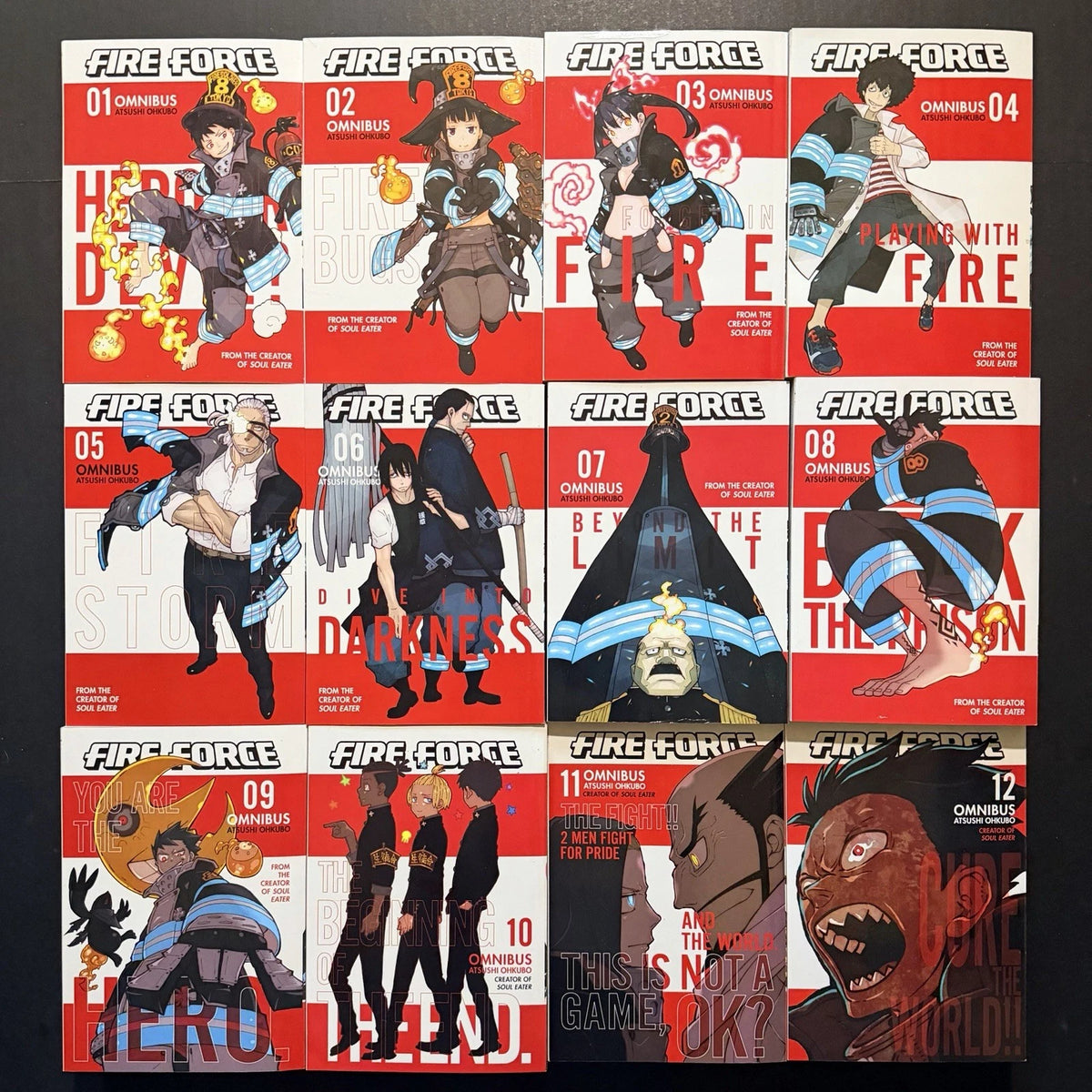 Fire Force Manga Omnibus Volumes 1-12 English Brand New Authentic Complete Set