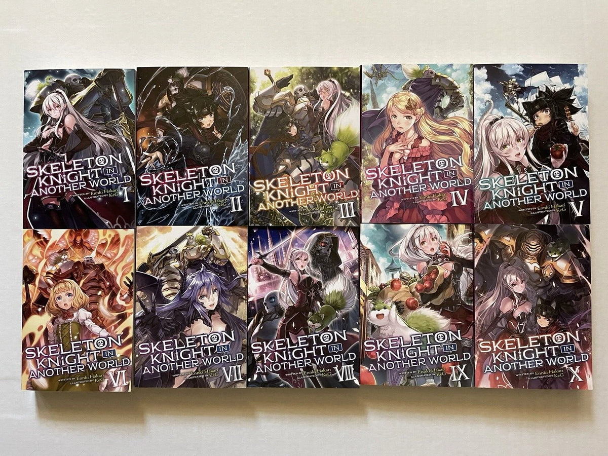 Skeleton Knight in Another World Light Novel Volumes 1-10 Brand New English