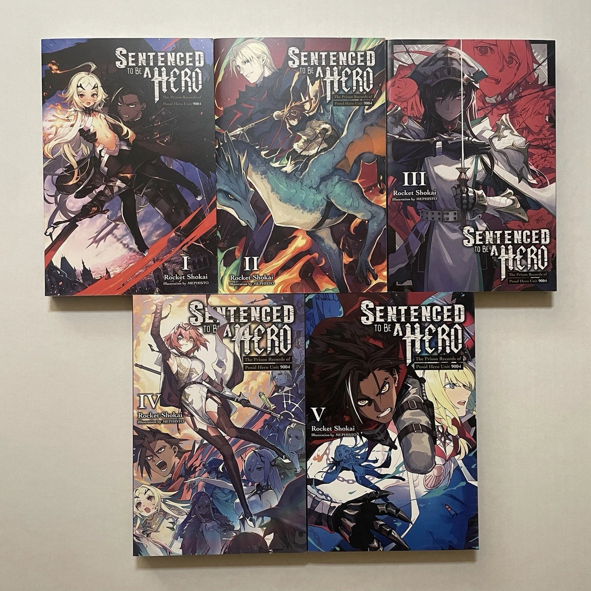 Sentenced to Be A Hero Light Novel Volumes 1-5 Brand New English US Authentic