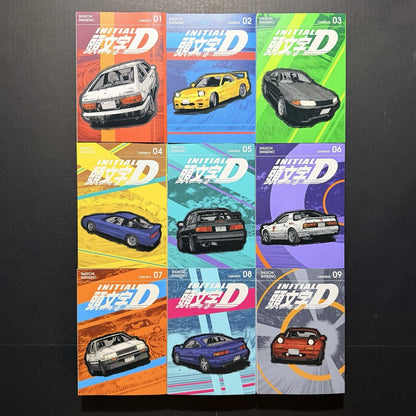 Initial D Manga Omnibus 1-9 (Includes Volumes 1-18) Brand New English Authentic