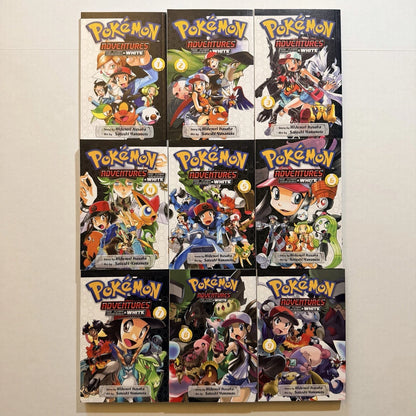 Pokémon Adventures: Black and White Manga Volumes 1-9 New English Viz Media