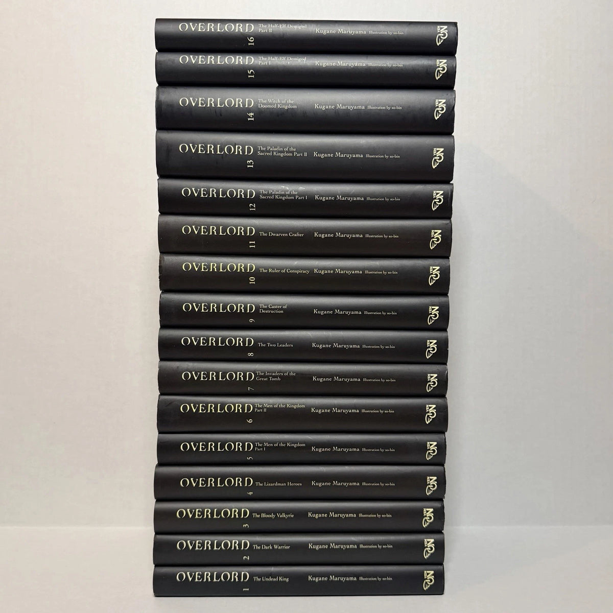 Overlord Light Novel Volumes 1-16 Brand New English US Authentic Complete Set