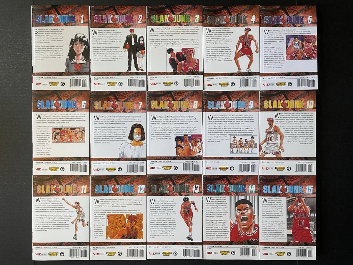 Slam Dunk Manga Volumes 1-31 Brand New Complete English Authentic Viz Media US