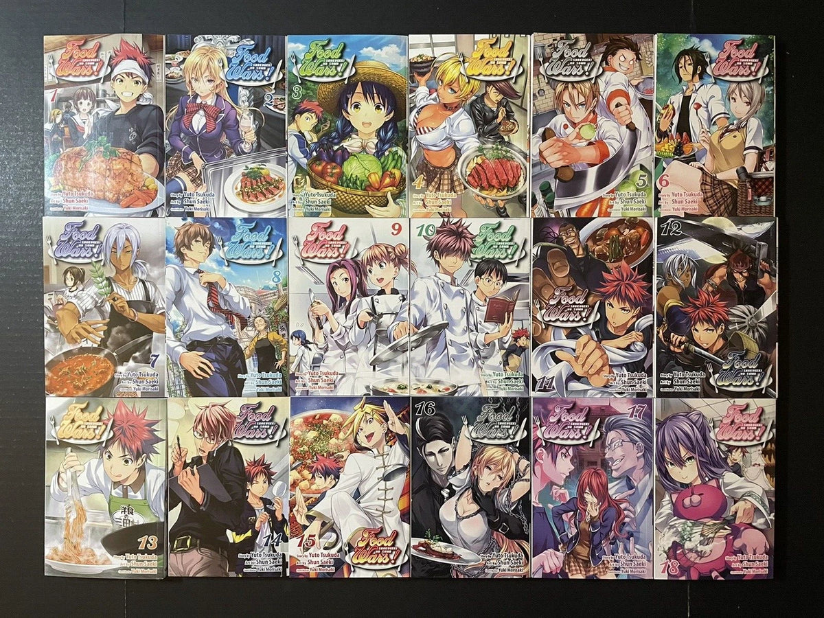 Food Wars! Manga Volumes 1-36 New Complete Set English Authentic Viz Media