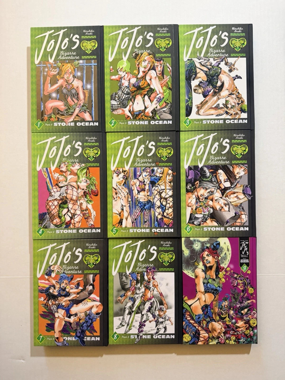 Jojo’s Bizarre Adventure Part 6 Manga Volumes 1-9 New English Viz Media HC