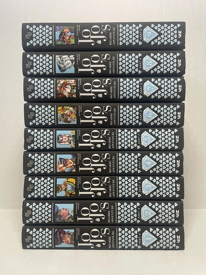 Jojo’s Bizarre Adventure Manga Hardcover Part 4 Volumes 1-9 English Authentic