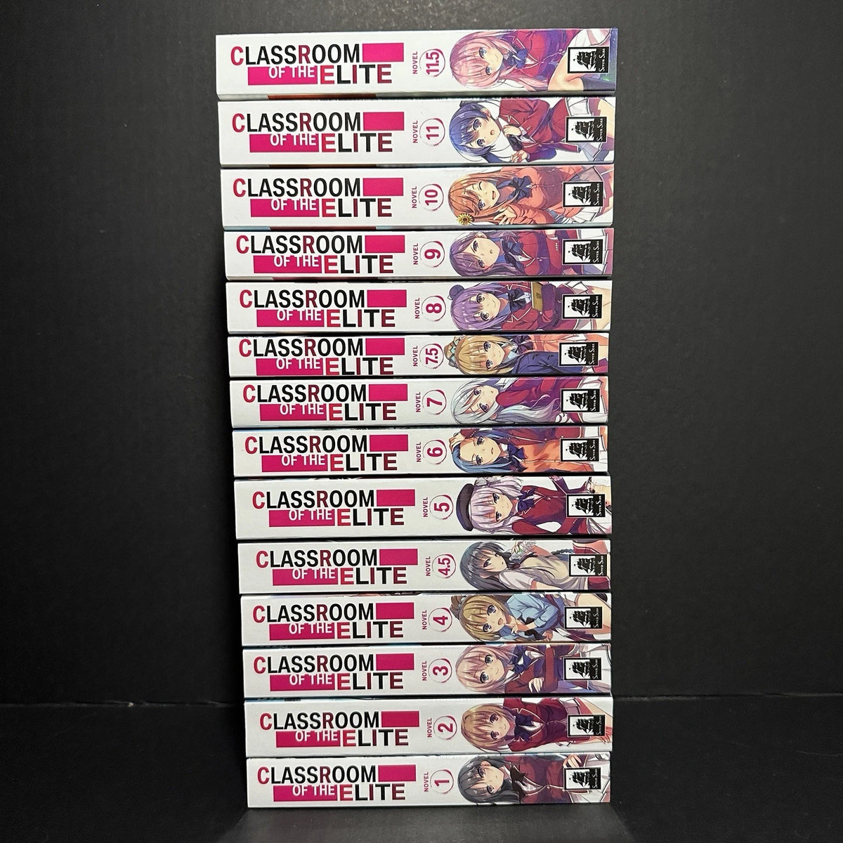 Classroom of the Elite Light Novel Complete Set Volumes 1-11.5 New English OOP