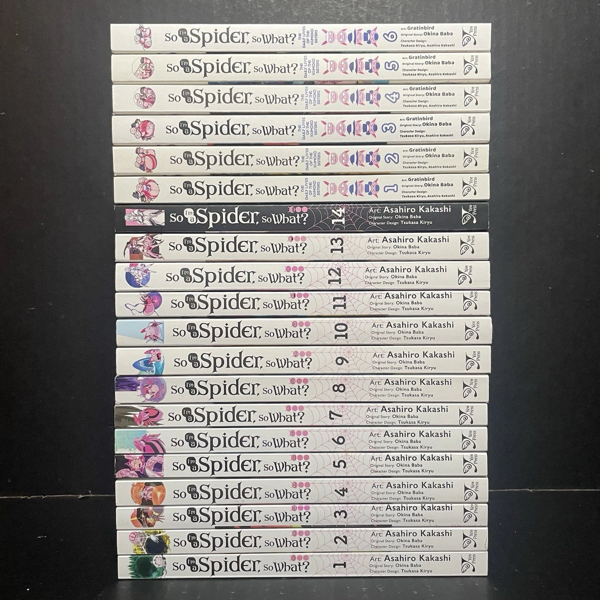 So I’m a Spider, So What? Manga Vols 1-14 + Kumoko Sisters 1-6 Brand New English
