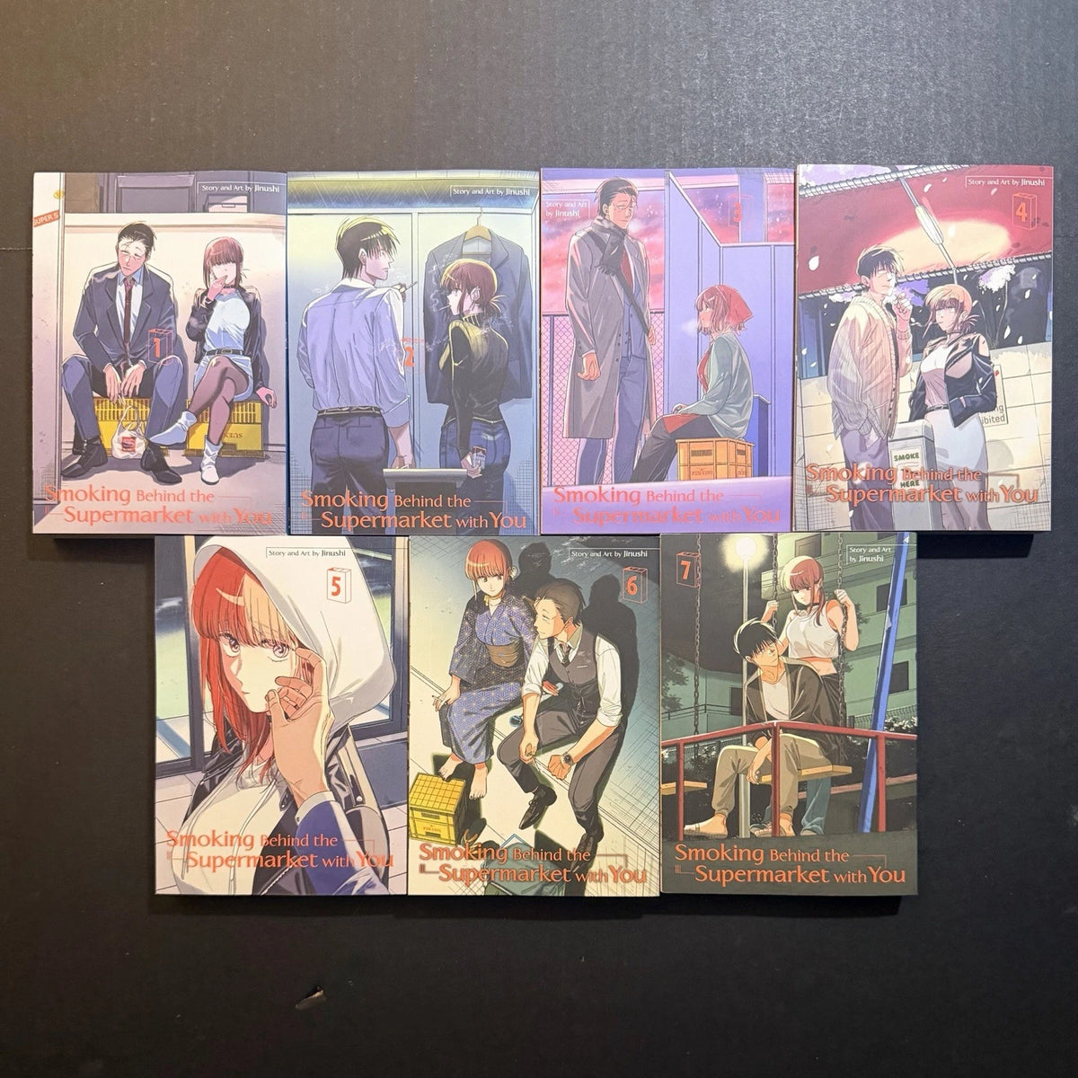 Smoking Behind the Supermarket with You Manga Volumes 1-7 English Authentic