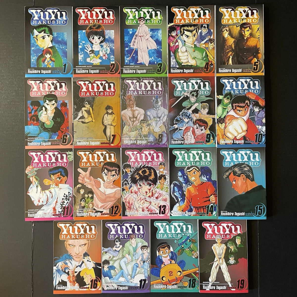 YuYu Hakusho Manga Volumes 1-19 English Complete Set New Authentic Viz Media