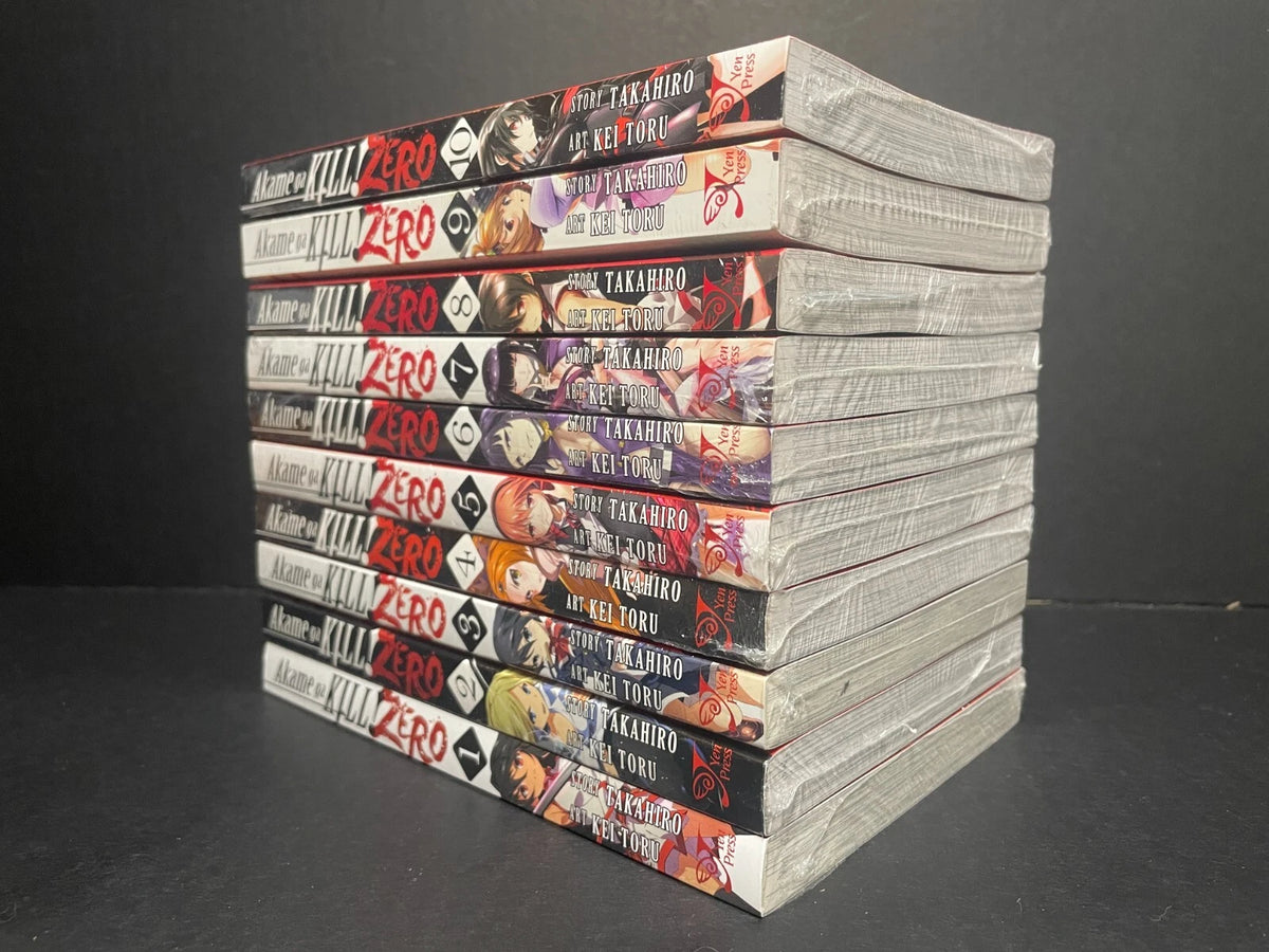 Akame Ga Kill! Zero Manga Volumes 1-10 Complete Set Brand New English Sealed