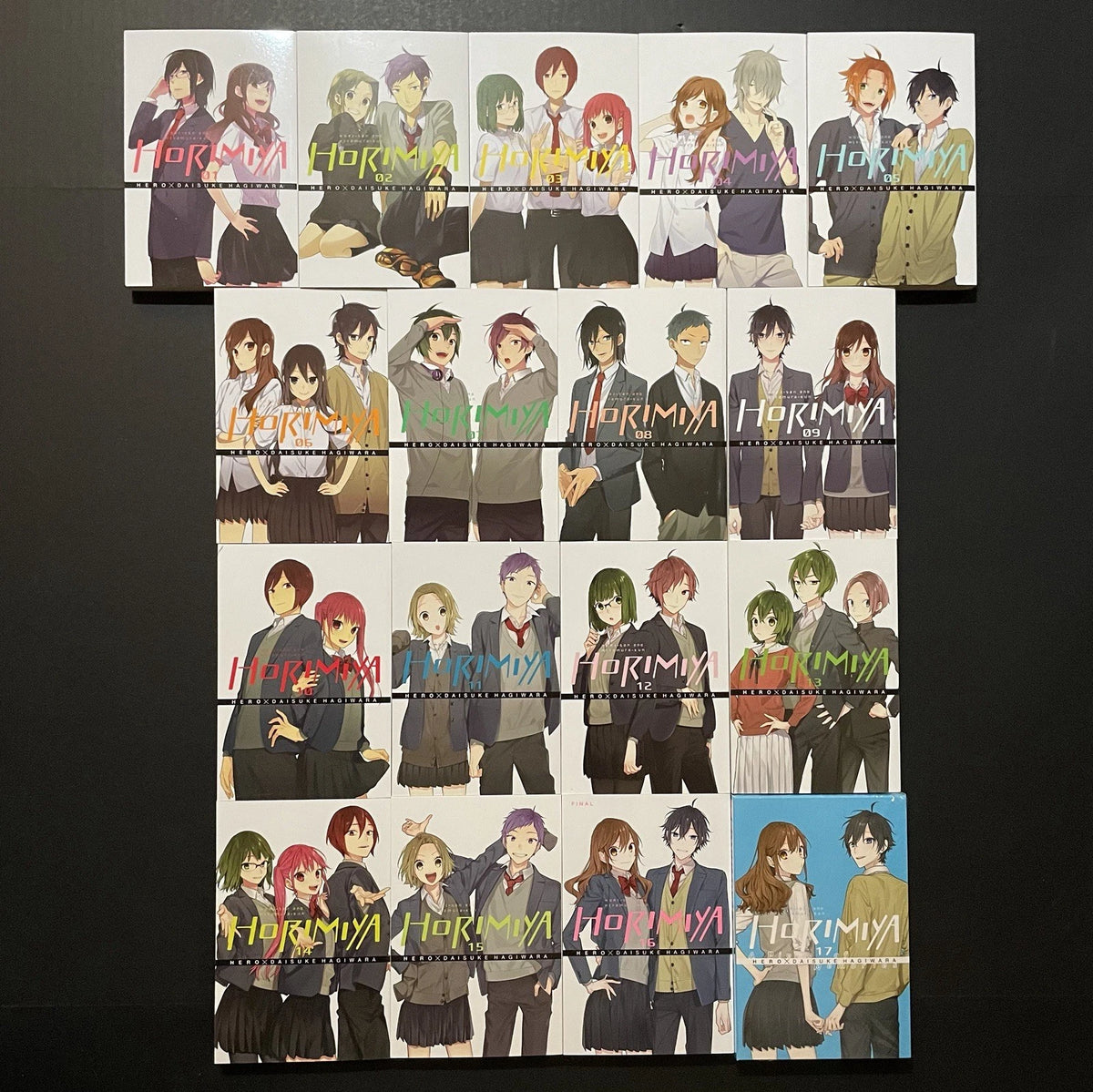 Horimiya Manga Volumes 1-17 English Authentic Yen Press Brand New Complete Set