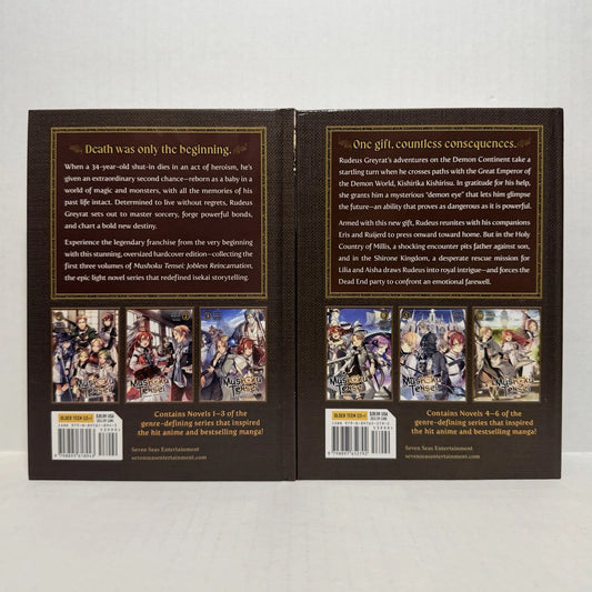 Mushoku Tensei Light Novel Deluxe Edition Volumes 1-2 New Hardcover US Authentic