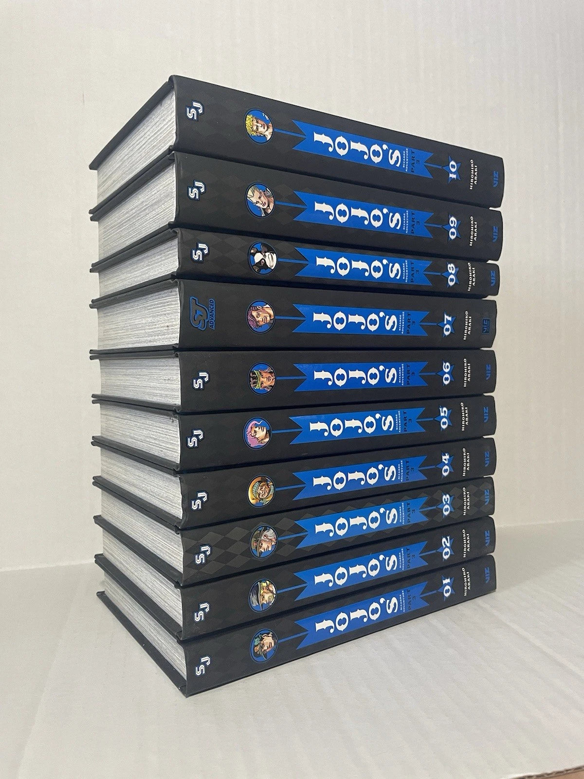 Jojo’s Bizarre Adventure Manga Part 3 Volumes 1-10 Brand New English Hardcover