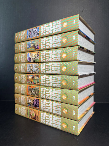 Jojo’s Bizarre Adventure Part 7 Steel Ball Run Manga Volumes 1-8 English New HC