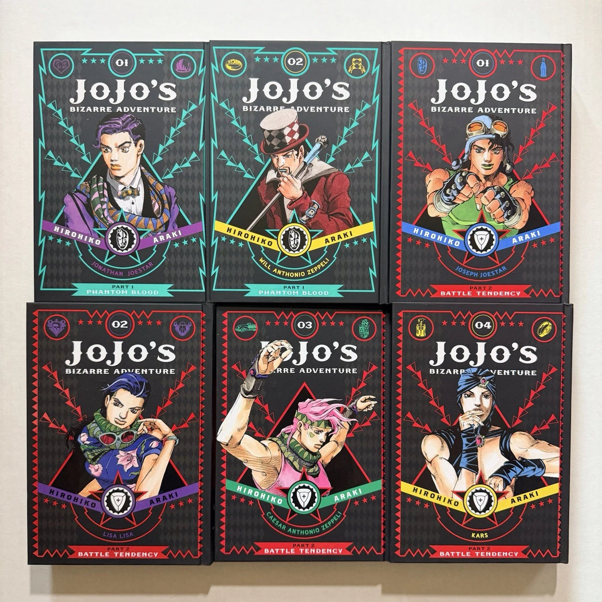 Jojo’s Bizarre Adventure Manga Part 1 Vols 1-2 and Part 2 Vols 1-4 English New