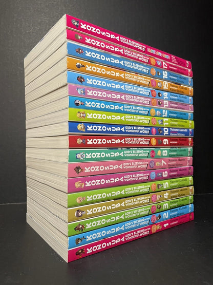 Konosuba Light Novel Volumes 1-17 + Bonus Novel Fantastic Days Brand New English