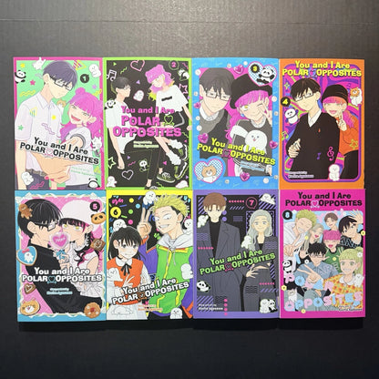 You and I Are Polar Opposites Manga Volumes 1-8 English New Authentic Complete